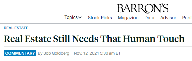 Barrons NAR CEO Nov 2021