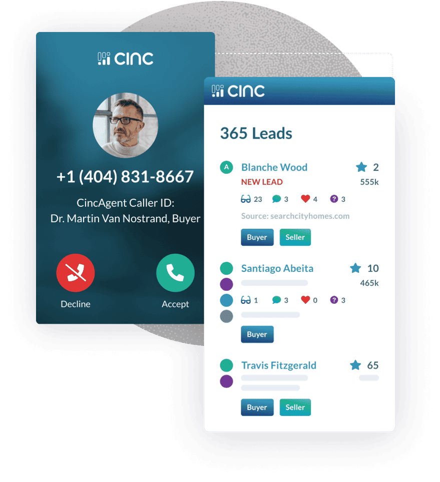 CINC-real-estate-lead-generation-mobile-dashboard